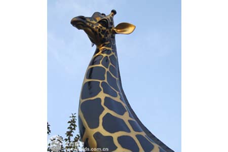 长颈鹿雕塑-5