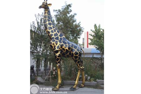 长颈鹿雕塑-6