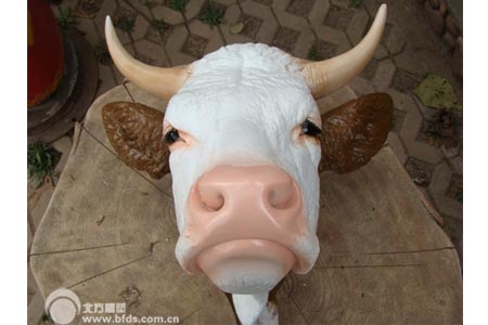 牛头挂件雕塑