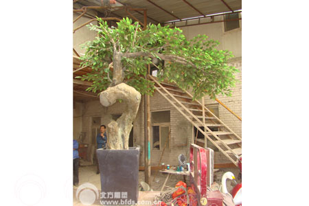 仿真植物雕塑-榕树雕塑4