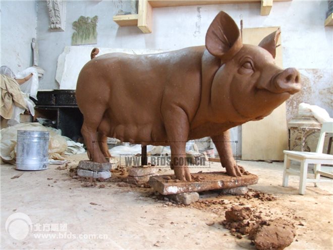 仿真猪系列之大猪雕塑