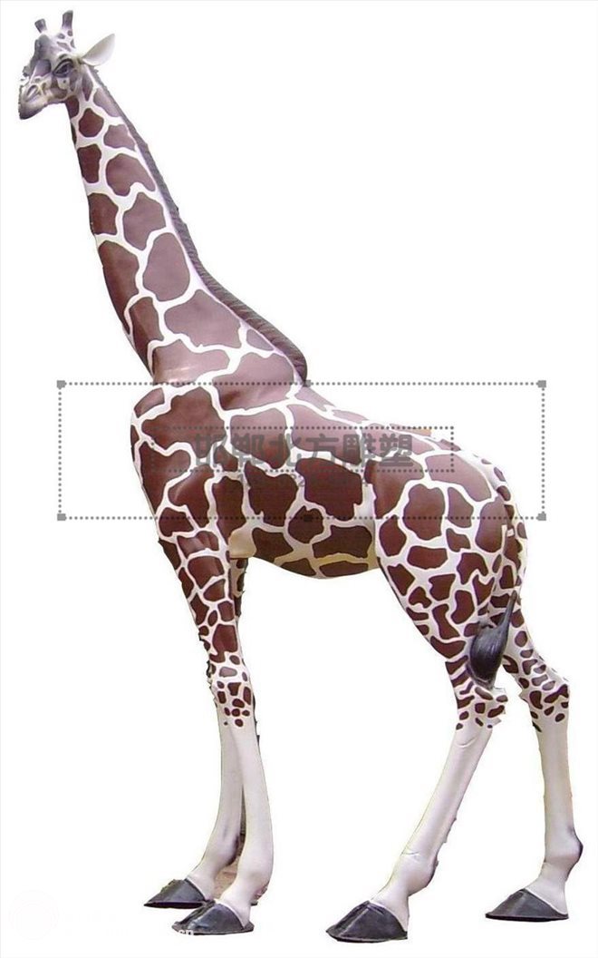 仿真长颈鹿雕塑、彩色长颈鹿、仿真动物雕塑