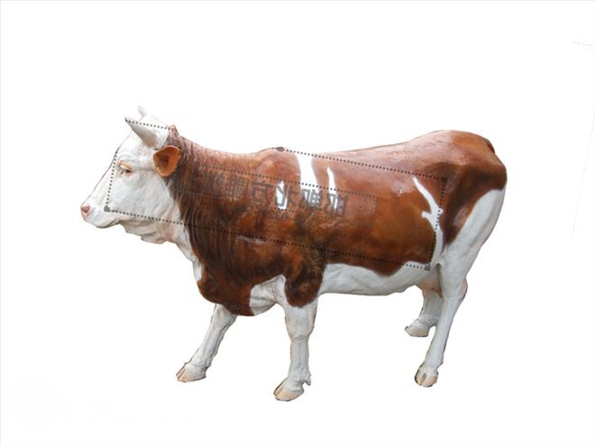 微缩小牛、仿真动物雕塑